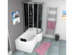 Outlet Kombination Badewanne Dusche K50-L30 Duschtempel 170x100 Einhebelmischer