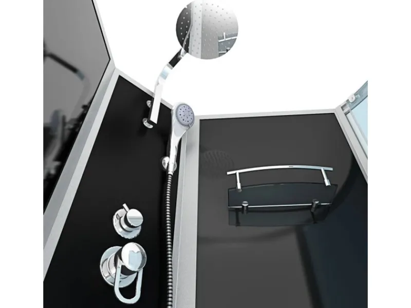 Outlet Kombination Badewanne Dusche K50-L30 Duschtempel 170x100 Einhebelmischer