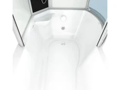 Outlet Kombination Badewanne Dusche K55-L01-EC Duschtempel 170x100 Einhebelmischer