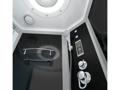 AcquaVapore Einhebelmischer<Kombination Badewanne Dusche K55-R31-EC Duschtempel 100x170