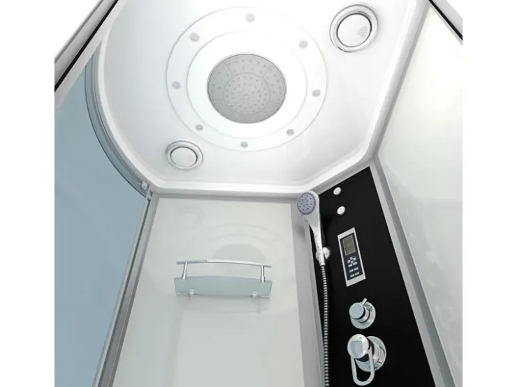 AcquaVapore Einhebelmischer<Kombination Badewanne Dusche K55-R01-EC Duschtempel 100x170