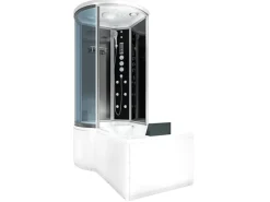 Sale Kombination Badewanne Dusche K55-R33-EC Duschtempel 100x170 Einhebelmischer