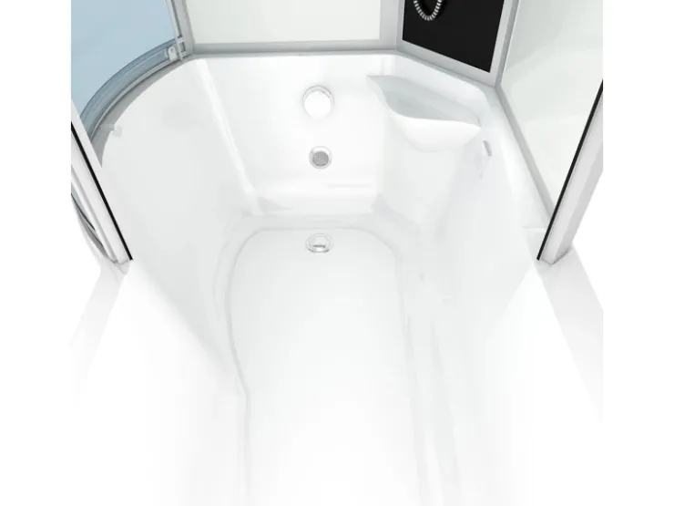 New AcquaVapore Kombination Badewanne Dusche K50-R01-EC Duschtempel 100x170