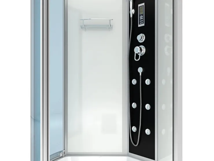 New AcquaVapore Kombination Badewanne Dusche K50-R01-EC Duschtempel 100x170