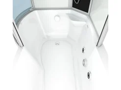 Kombination Whirlpool Dusche K50-R00-WP-EC Duschkabine Wanne 100x170 Einhebelmischer
