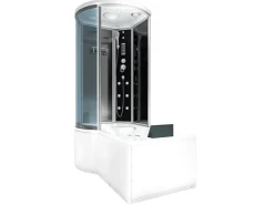 Hot AcquaVapore Kombination Whirlpool Dusche K55-R31-WP Duschkabine Wanne 100x170