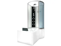 Hot Kombination Whirlpool Dusche K50-L00-WP Duschkabine Wanne 170x100 Einhebelmischer
