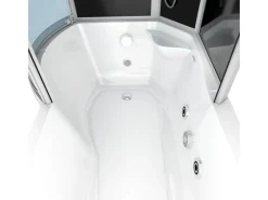 Clearance Kombination Whirlpool Dusche K50-R31-WP-EC Duschkabine Wanne 100x170 Einhebelmischer