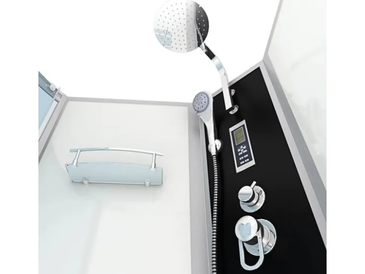 Discount AcquaVapore Kombination Whirlpool Dusche K50-R01-WP Duschkabine Wanne 100x170