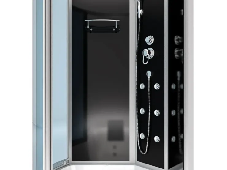 AcquaVapore Kombination Whirlpool Dusche K55-R31-WP-EC Duschkabine Wanne 100x170