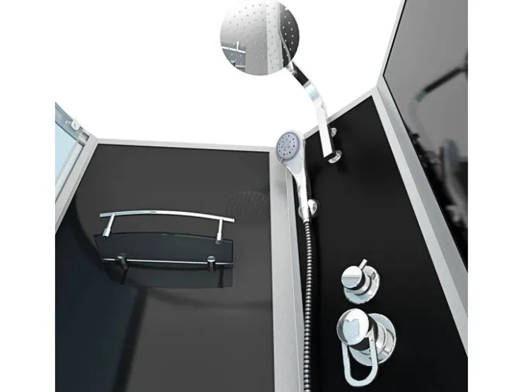 Best AcquaVapore Kombination Whirlpool Dusche K50-R30-WP Duschkabine Wanne 100x170