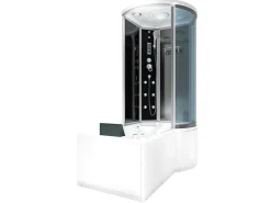 Sale AcquaVapore Kombination Whirlpool Dusche K55-L31-WP-EC Duschkabine Wanne 170x100