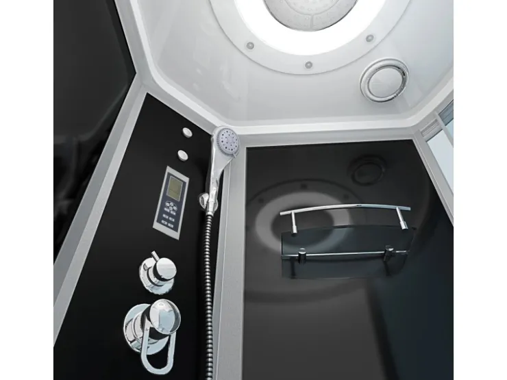Sale AcquaVapore Kombination Whirlpool Dusche K55-L31-WP-EC Duschkabine Wanne 170x100