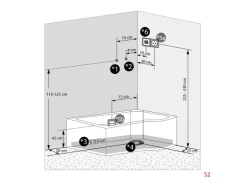 Sale AcquaVapore Kombination Whirlpool Dusche K55-L31-WP-EC Duschkabine Wanne 170x100