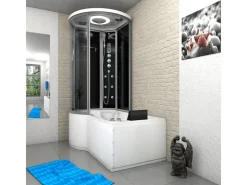 New AcquaVapore Kombination Whirlpool Dusche K55-R33-WP Duschkabine Wanne 100x170