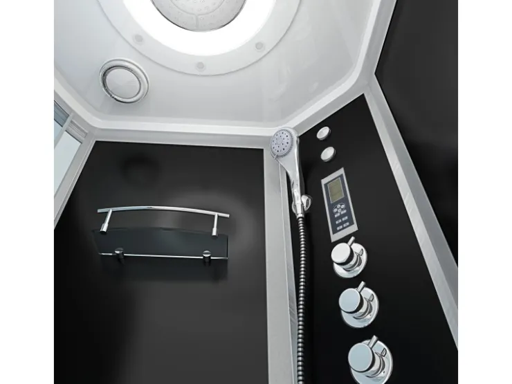 New AcquaVapore Kombination Whirlpool Dusche K55-R33-WP Duschkabine Wanne 100x170