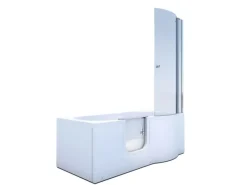 Online Seniorendusche und Badewanne mit Tür S12D-L Dusche 170x85 Einhebelmischer