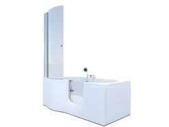 Online Seniorendusche und Badewanne mit Tür S12D-EH-R Dusche 85x170 Einhebelmischer