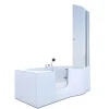 Online Seniorendusche und Badewanne mit Tür S12D-EH-L-EC Dusche 170x85 Einhebelmischer
