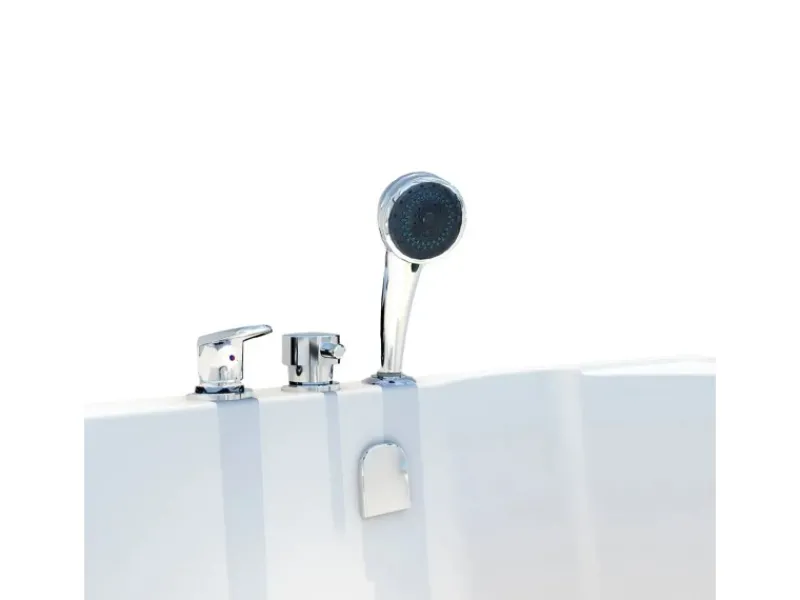 Online Seniorendusche und Badewanne mit Tür S12D-EH-L-EC Dusche 170x85 Einhebelmischer
