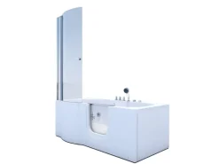 Best AcquaVapore Seniorendusche und Wanne mit Whirlpool S12D-TH-WP-R-EC Dusche 85x170