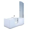 Clearance Seniorendusche und Badewanne mit Tür S12D-TH-L Dusche 170x85 Einhebelmischer