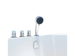 Clearance Seniorendusche und Badewanne mit Tür S12D-TH-L Dusche 170x85 Einhebelmischer