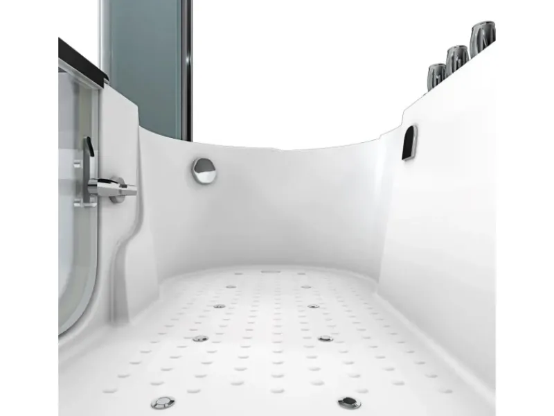 Sale Seniorendusche und Wanne mit Whirlpool S12D-TH-AIR-R Dusche 85x170 Einhebelmischer