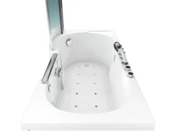 Best AcquaVapore Seniorendusche und Wanne mit Whirlpool S12D-TH-AIR-R-EC Dusche 85x17