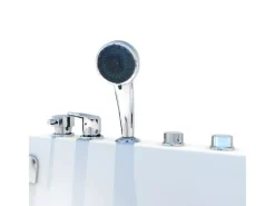 Discount Seniorendusche und Wanne mit Whirlpool S12D-EH-AIR-R-EC Dusche 85x17 Einhebelmischer