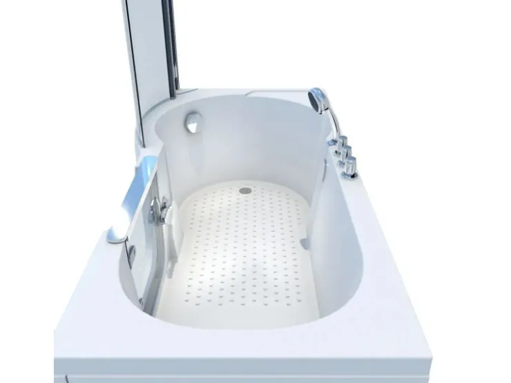Discount AcquaVapore Seniorendusche und Badewanne mit Tür S12D-TH-R-EC Dusche 85x170