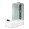 Sale AcquaVapore Whirlpool Dusche Kombination K05-L01-WP Duschtempel 180x90