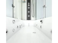 Sale AcquaVapore Whirlpool Dusche Kombination K05-L01-WP Duschtempel 180x90