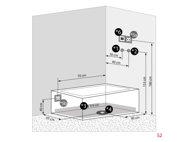 Sale AcquaVapore Whirlpool Dusche Kombination K05-L01-WP Duschtempel 180x90