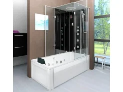 New AcquaVapore Whirlpool Dusche Kombination K05-L30-WP Duschtempel 180x90