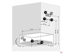 AcquaVapore Einhebelmischer<Whirlpool Dusche Kombination K05-L00-WP-EC Duschtempel 180x90