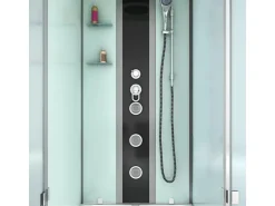 AcquaVapore Einhebelmischer<Whirlpool Dusche Kombination K05-L00-WP-EC Duschtempel 180x90