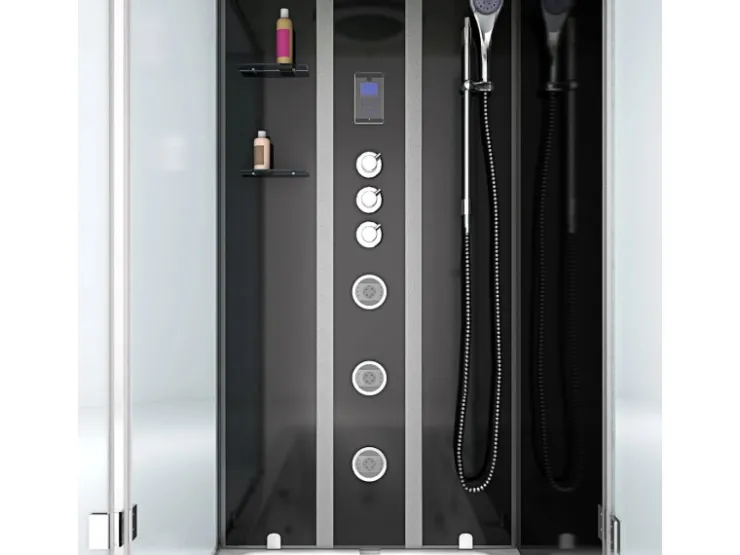 Online AcquaVapore Whirlpool Dusche Kombination K05-R33-WP-EC Duschtempel 90x180