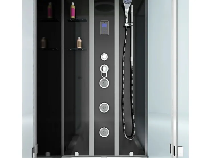 Sale AcquaVapore Whirlpool Dusche Kombination K05-R32-WP-EC Duschtempel 90x180