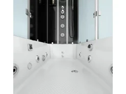 Sale AcquaVapore Whirlpool Dusche Kombination K05-R32-WP-EC Duschtempel 90x180