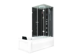 AcquaVapore Einhebelmischer<Whirlpool Dusche Kombination K05-L31-WP Duschtempel 180x90