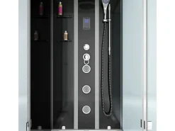 Hot Whirlpool Dusche Kombination K05-R00-WP-EC Duschtempel 90x180 Einhebelmischer