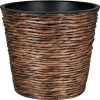A.H.G. Töpfe<Übertopf mit Wasserhyazinthe Sticking Roll Ø 30 cm x 26 cm Waschbraun