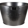 A.H.G. Kühlschränke<Getränkekühler Cold Drinks Zinkwanne Ø 27 cm x 17 cm Schwarz
