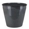 A.H.G. Töpfe<Metall-Topf mit Ablaufstopfen Ø 17 cm cm x 14 cm Anthrazit