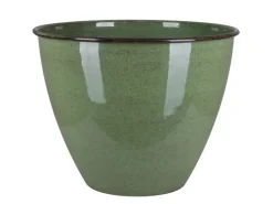 A.H.G. Töpfe<Metall-Topf mit Ablaufstopfen Ø 33 cm cm x 26 cm Grün