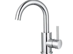 Clearance AICA Wasserhahn Bad Hoch Waschtischarmatur Auslauf Höhe 158mm Waschbecken Armaturen 304 Edelstahl Einhebelmischer Mischbatterie Chrom