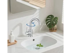 Clearance AICA Wasserhahn Bad Hoch Waschtischarmatur Auslauf Höhe 158mm Waschbecken Armaturen 304 Edelstahl Einhebelmischer Mischbatterie Chrom
