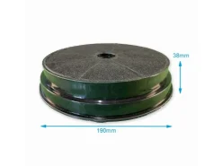 AIR2GO Unterbauhauben|Dunstabzugshauben-Filter<Cooke & Lewis 815190 und CARBFILT1 Aktivkohlefilter