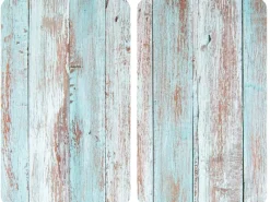 Sale Glasabdeckplatten Blue Wood für Glaskeramik-Kochfelder 2er-Set Herdabdeckungen|Kochfelder